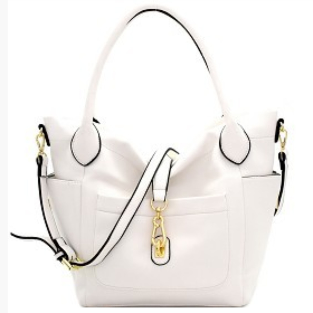 Extra Large Diophy Handbag in White